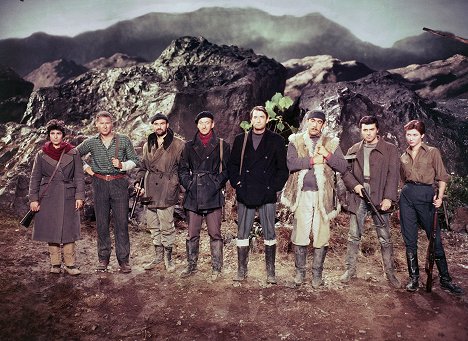 Irene Papas, Anthony Quayle, Stanley Baker, David Niven, Gregory Peck, Anthony Quinn, James Darren, Gia Scala - Navarone ágyúi - Promóció fotók