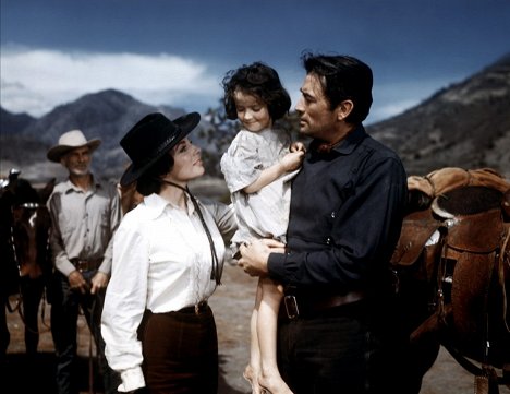 Joan Collins, Gregory Peck - Bravados - Filmfotos