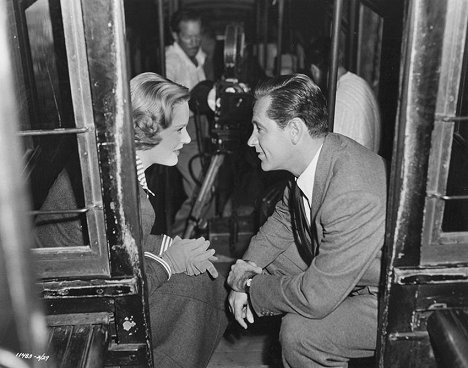 Alexis Smith, William Holden - The Turning Point - De filmagens