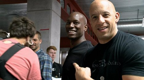 Paul Walker, Tyrese Gibson, Vin Diesel - Rychle a zběsile 7 - Z natáčení