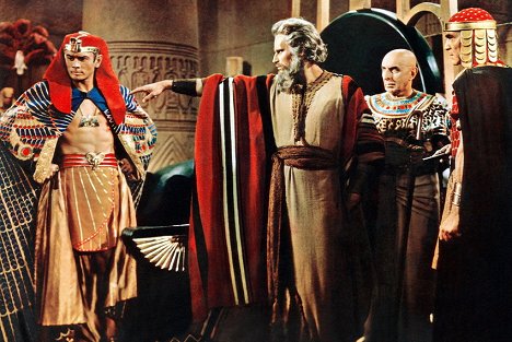 Yul Brynner, Charlton Heston, Henry Wilcoxon - Los diez mandamientos - De la película