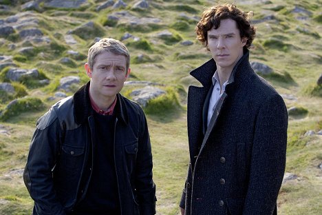 Martin Freeman, Benedict Cumberbatch - Sherlock - Psisko baskervillské - Z filmu