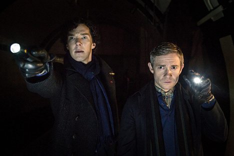 Benedict Cumberbatch, Martin Freeman - Sherlock - The Empty Hearse - Van film
