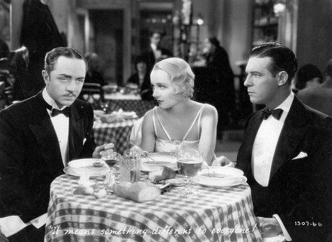 William Powell, Carole Lombard, Lawrence Gray - Man of the World - Filmfotos