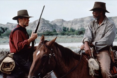 Clint Eastwood, Morgan Freeman - Unforgiven - Van film