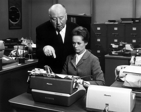 Alfred Hitchcock, Tippi Hedren - Marnie - Forgatási fotók