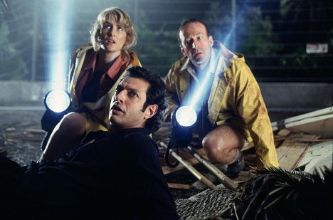 Jeff Goldblum, Laura Dern, Bob Peck - Jurassic Park - Van film