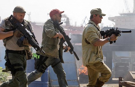 Randy Couture, Jason Statham, Sylvester Stallone - The Expendables - A feláldozhatók 3. - Filmfotók