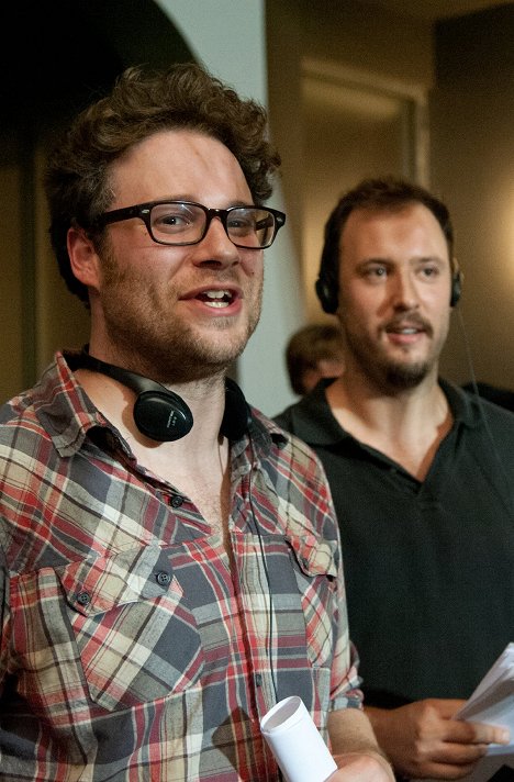 Seth Rogen, Evan Goldberg - This Is the End - Van de set