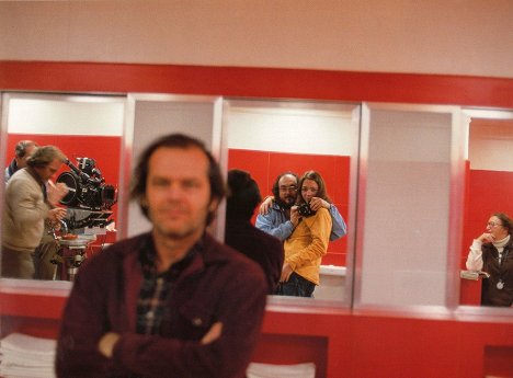 Jack Nicholson, Stanley Kubrick, Vivian Kubrick - Ragyogás - Forgatási fotók