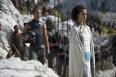 Jacob Anderson, Nathalie Emmanuel - Game of Thrones - Two Swords - Photos