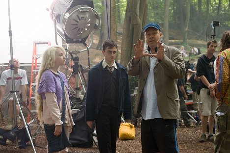 Evanna Lynch, Daniel Radcliffe, David Yates - Harry Potter a Fénixův řád - Z natáčení