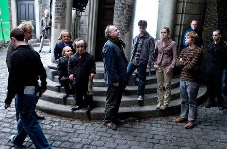 Steve Kloves, David Yates, Daniel Radcliffe, Emma Watson, Rupert Grint - Harry Potter et le Prince de sang mêlé - Tournage