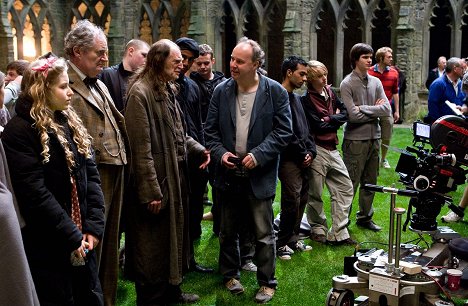 Jessie Cave, Jim Broadbent, David Bradley, David Yates - Harry Potter és a félvér herceg - Forgatási fotók