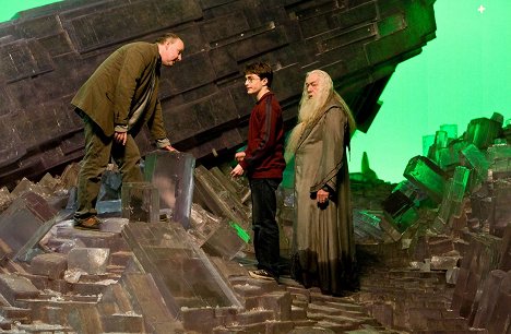 David Yates, Daniel Radcliffe, Michael Gambon - Harry Potter et le Prince de sang mêlé - Tournage