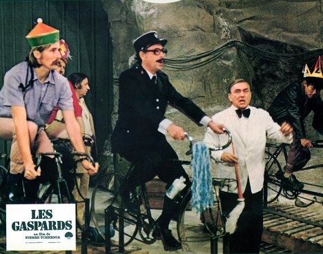 Philippe Noiret, Jacques Legras, Philippe Dumat - The Down-in-the-Hole Gang - Lobby Cards