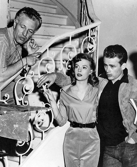 Nicholas Ray, Natalie Wood, James Dean - Rebel Without a Cause - Making of