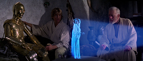 Mark Hamill, Alec Guinness - Star Wars - Episode IV: Eine neue Hoffnung - Filmfotos