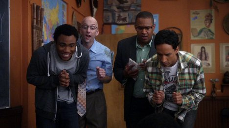Donald Glover, Jim Rash, Danny Pudi - Community - Applied Anthropology and Culinary Arts - Photos