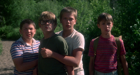 Jerry O'Connell, Corey Feldman, River Phoenix, Wil Wheaton - Stand By Me - Filmfotos