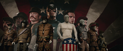Neal McDonough, Chris Evans, Sebastian Stan - Captain America 2: The Return of the First Avenger - Filmfotos