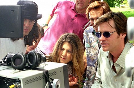Tom Shadyac, Jennifer Aniston, Jim Carrey - A Minden6ó - Forgatási fotók