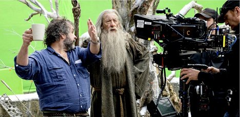 Peter Jackson, Ian McKellen - Le Hobbit : La bataille des qinq armées - Tournage