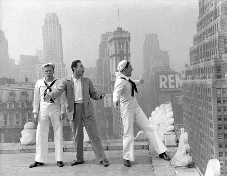 Frank Sinatra, Stanley Donen, Gene Kelly - Ve městě - Z natáčení