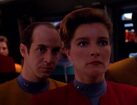 Brian Markinson, Kate Mulgrew - Star Trek: Voyager - Testen kívül - Filmfotók