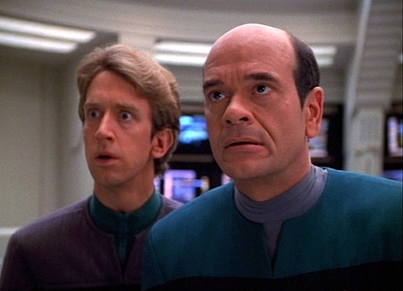 Andy Dick, Robert Picardo - Star Trek: Voyager - Message in a Bottle - Photos