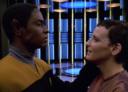 Tim Russ, Lori Petty - Star Trek: Voyager - Vonzás - Filmfotók
