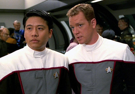 Garrett Wang, Robert Duncan McNeill - Star Trek - Raumschiff Voyager - Das Rennen - Filmfotos