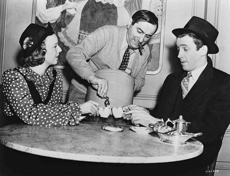 Margaret Sullavan, Ernst Lubitsch, James Stewart - Saroküzlet - Forgatási fotók