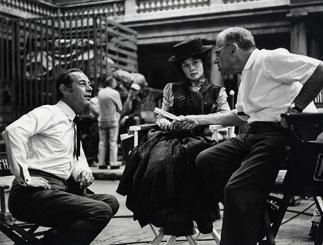 Rex Harrison, Audrey Hepburn, George Cukor - My Fair Lady - Dreharbeiten