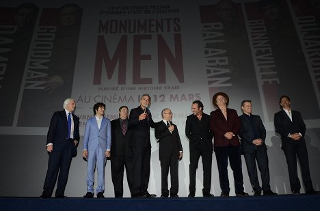 Robert M. Edsel, Dimitri Leonidas, John Goodman, George Clooney, Bob Balaban, Jean Dujardin, Bill Murray, Matt Damon, Grant Heslov - Monuments Men - Eventos