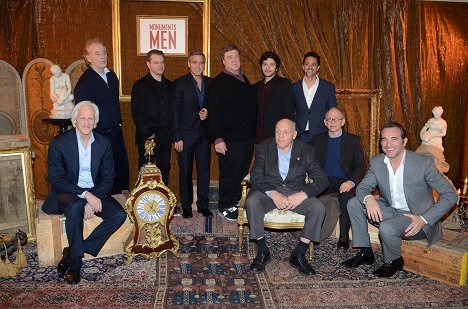 Robert M. Edsel, Bill Murray, Matt Damon, George Clooney, John Goodman, Dimitri Leonidas, Grant Heslov, Bob Balaban, Jean Dujardin - Monuments Men - Events