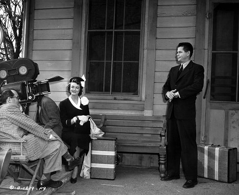 Henry Levin, Dorothy Malone, Glenn Ford - Convicted - Forgatási fotók
