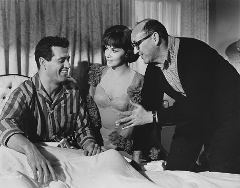 Rock Hudson, Gina Lollobrigida, Melvin Frank - Strange Bedfellows - Del rodaje