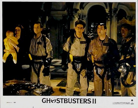 Sigourney Weaver, Bill Murray, Harold Ramis, Dan Aykroyd, Ernie Hudson - Ghostbusters II - Lobbykarten