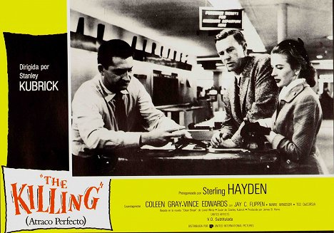 Sterling Hayden, Coleen Gray - The Killing - Lobbykarten
