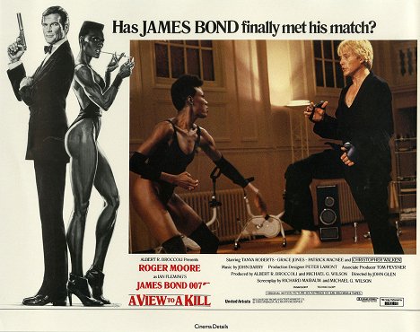 Grace Jones, Christopher Walken - James Bond - Im Angesicht des Todes - Lobbykarten