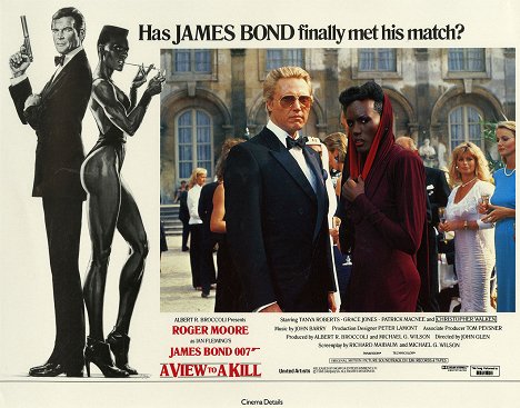 Christopher Walken, Grace Jones - James Bond - Im Angesicht des Todes - Lobbykarten