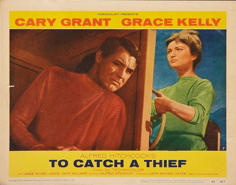 Cary Grant, Brigitte Auber - To Catch a Thief - Lobbykaarten