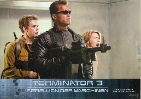 Nick Stahl, Arnold Schwarzenegger, Claire Danes - Terminator 3: Bunt maszyn - Lobby karty