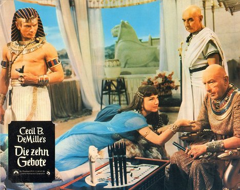 Yul Brynner, Anne Baxter, Cedric Hardwicke - De tio budorden - Mainoskuvat