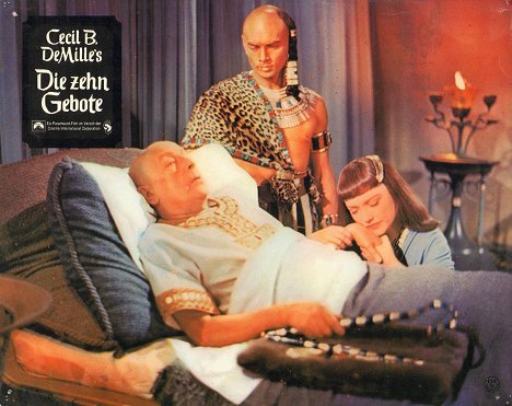 Cedric Hardwicke, Yul Brynner, Anne Baxter - Dziesięcioro przykazań - Lobby karty