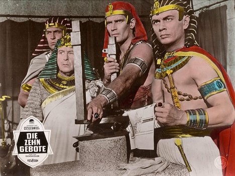 Vincent Price, Cedric Hardwicke, Charlton Heston, Yul Brynner - Els deu manaments - Fotocromos