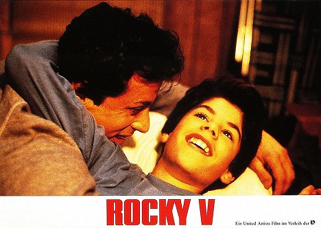 Sylvester Stallone, Sage Stallone - Rocky V - Cartões lobby