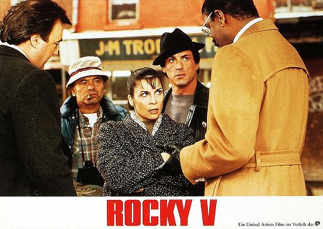 Burt Young, Talia Shire, Sylvester Stallone - Rocky V - Cartões lobby