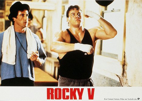 Sylvester Stallone, Tommy Morrison - Rocky 5 - Mainoskuvat